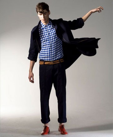 西装<em>短裤</em>@<em>格子</em>@卷裤脚@<em>英伦男</em> 像明星那样