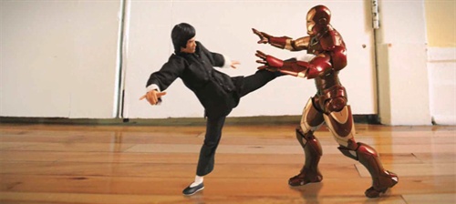 [视频]网友自制小短片:李小龙大战钢铁侠