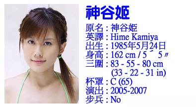 神谷姬图片