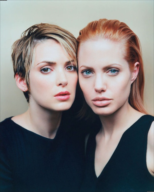 安吉丽娜.朱莉和众多明星珍贵的合影(+照片背