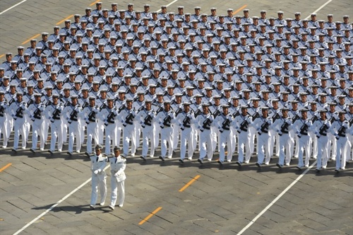高清图集:2009国庆大阅兵之徒步方队