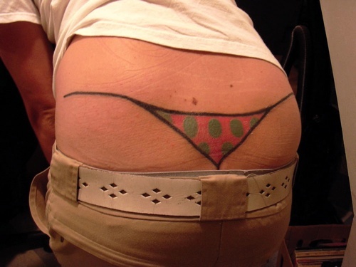 Insert coin slot tattoo