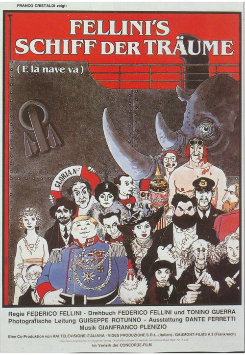 船续前行/E la nave va(1983) 电影图片 海报(德国) 大图 1064X1536