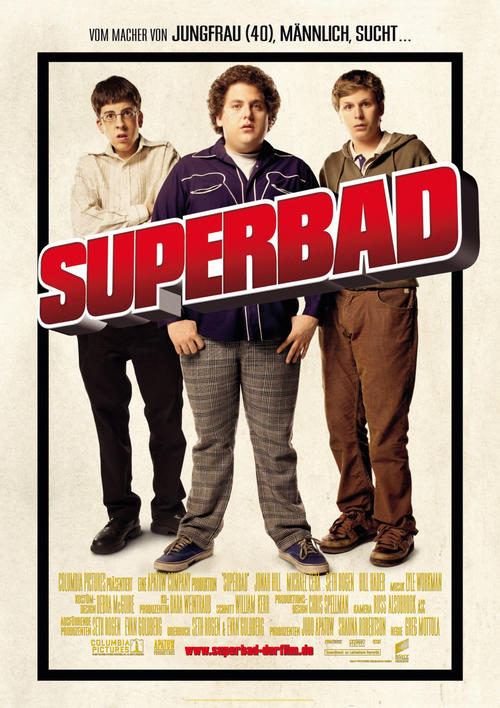 太坏了/Superbad(2007) 电影图片 海报(德国) #01 大图 989X1400
