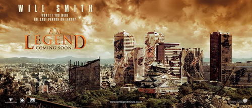 我是传奇/I Am Legend(2007) 电影图片 海报(英国) #06 大图 800X344