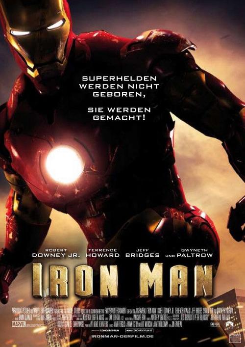 钢铁侠/Iron Man(2008) 电影图片 海报(德国) #01 大图 534X755