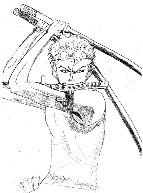 上班无聊画画儿.(9.1日更新一张海贼王篇)+–+