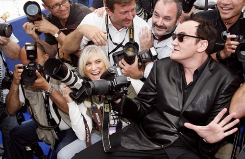 Quentin Tarantino, photocall before his