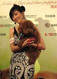 贾静雯携爱犬