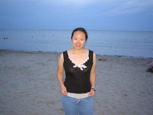 海滩上