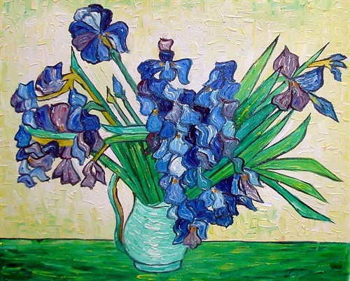 鸢尾花~据说梵高自家种了好多~
