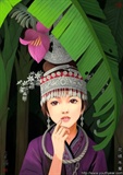 芭蕉下的少女