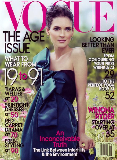 Winona Ryder 《VOGUE》8月号