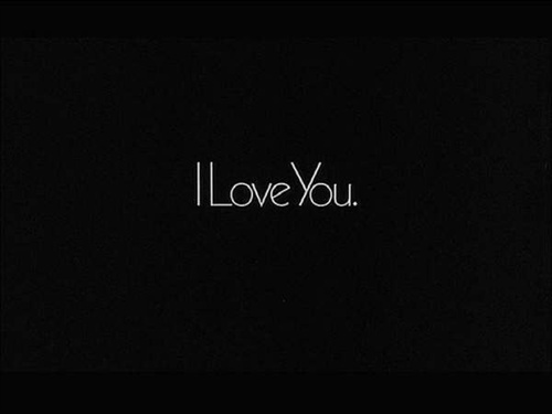 I Love You。