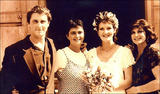 Christian Bale with Family