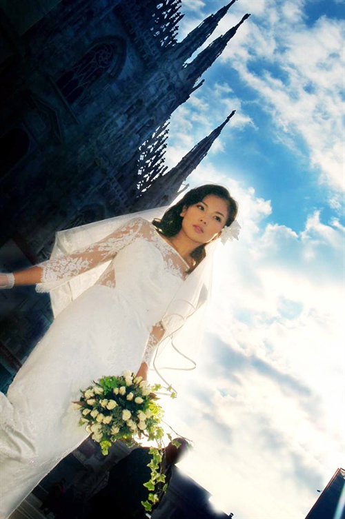 刘涛婚纱照