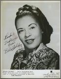 The photo with Billie Holiday's signatur